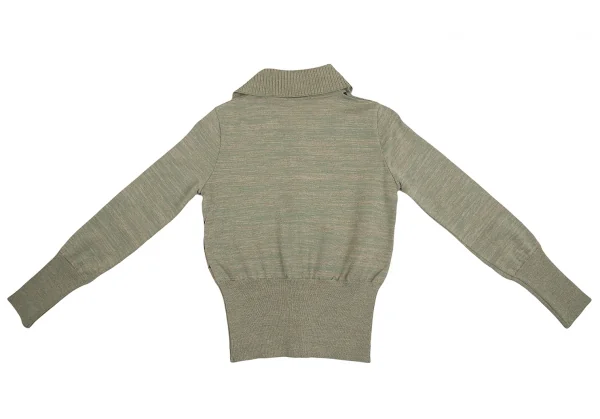 ヴィヴィアンウエストウッド レッドレーベルVivienne Westwood Red Label リブカラーアーガイルチェックカーディガン 緑他M位 K-128482_010