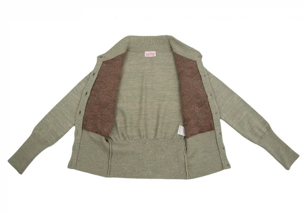 ヴィヴィアンウエストウッド レッドレーベルVivienne Westwood Red Label リブカラーアーガイルチェックカーディガン 緑他M位 K-128482_009