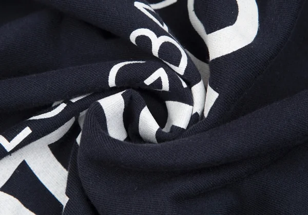 ドルチェアンドガッバーナDOLCE&GABBANA コットンバイカラーフロントロゴスウェット 紺XXL K-128498_011