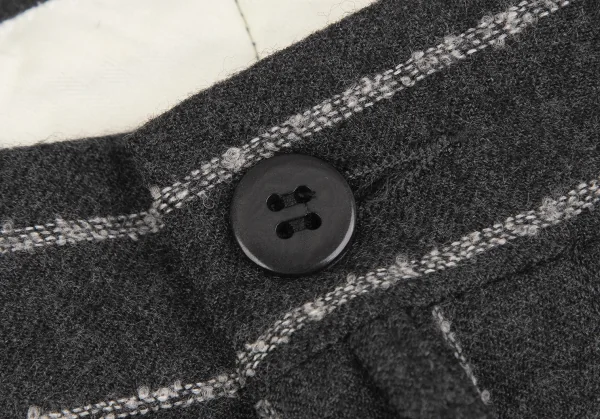 ヴェルサスVERSUS ウールストライプダブルパンツ グレー50 K-128500_005