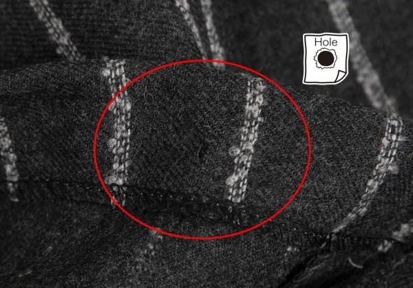 ヴェルサスVERSUS ウールストライプダブルパンツ グレー50 K-128500_009