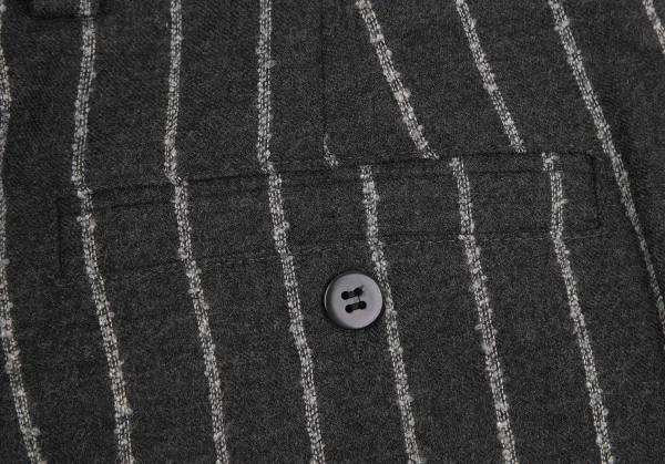 ヴェルサスVERSUS ストライプメタルボタンセットアップスーツ グレー50 K-128501_017