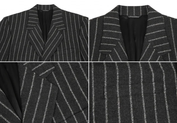 ヴェルサスVERSUS ストライプメタルボタンセットアップスーツ グレー50 K-128501_003