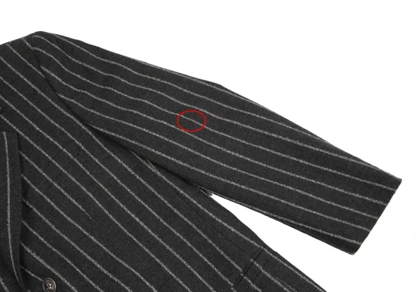 ヴェルサスVERSUS ストライプメタルボタンセットアップスーツ グレー50 K-128501_004