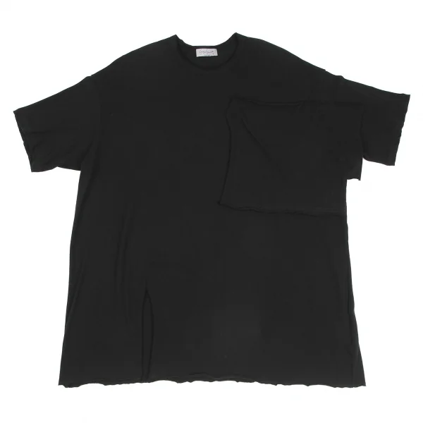 ヨウジヤマモト プールオムYohji Yamamoto POUR HOMME ポケットペーストデザインTシャツ 黒3 K-128510_001