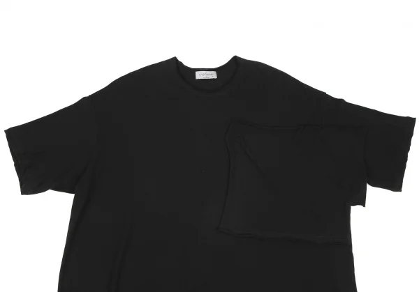 ヨウジヤマモト プールオムYohji Yamamoto POUR HOMME ポケットペーストデザインTシャツ 黒3 K-128510_002