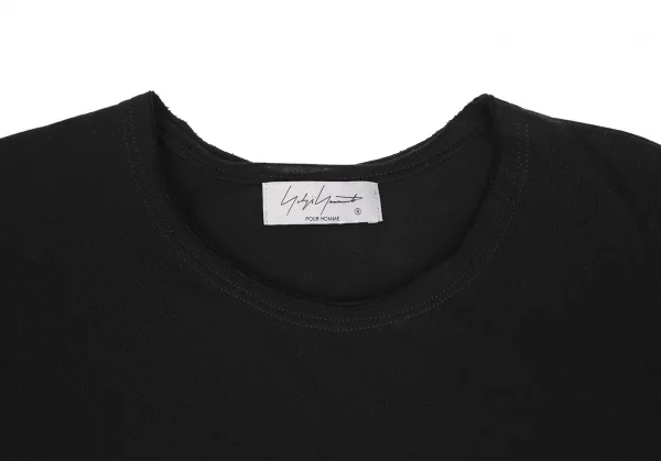 ヨウジヤマモト プールオムYohji Yamamoto POUR HOMME ポケットペーストデザインTシャツ 黒3 K-128510_003