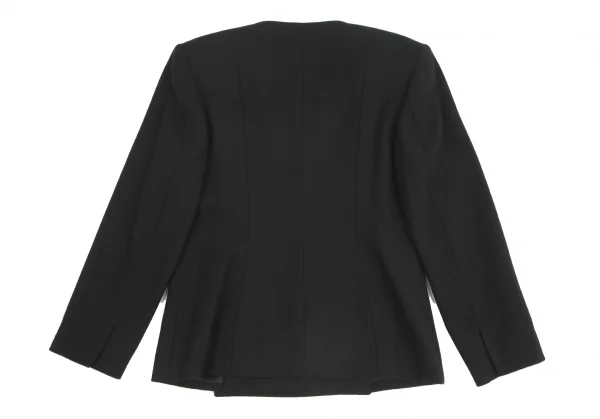 グッチGUCCI ウールノーカラージャケット 黒44 K-128534_012