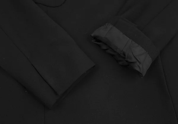 グッチGUCCI ウールノーカラージャケット 黒44 K-128534_008
