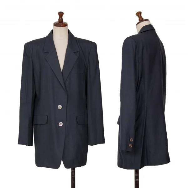 yoshie inaba Silk Jacket Navy 11 K-128537_001