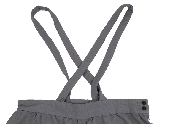 コムコム コムデギャルソンCOMME des GARCONS 製品染めポリ吊りワイドパンツ グレーS K-128546_002