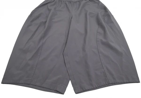 コムコム コムデギャルソンCOMME des GARCONS 製品染めポリ吊りワイドパンツ グレーS K-128546_007