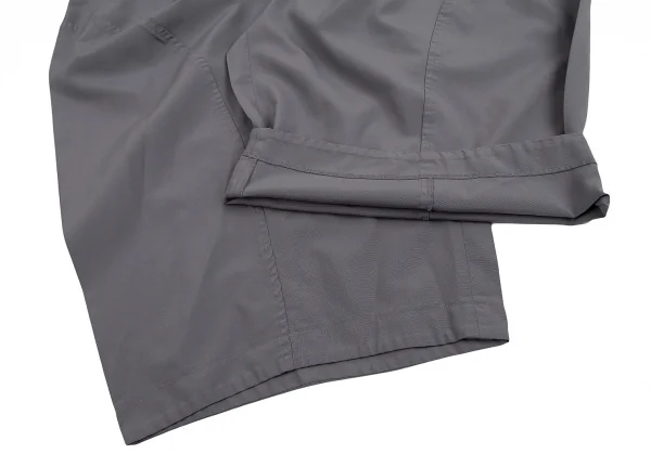 コムコム コムデギャルソンCOMME des GARCONS 製品染めポリ吊りワイドパンツ グレーS K-128546_008