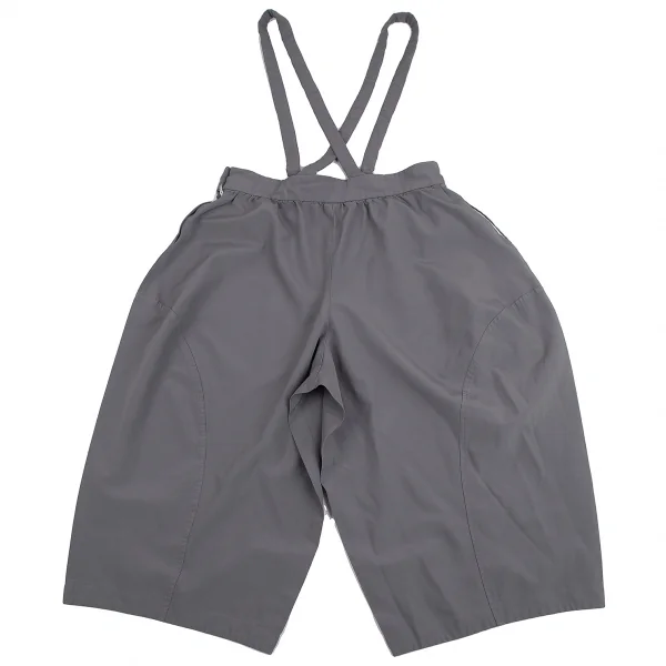コムコム コムデギャルソンCOMME des GARCONS 製品染めポリ吊りワイドパンツ グレーS K-128546_009