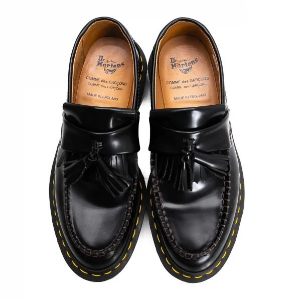 コムコム コムデギャルソンコムデギャルソン×ドクターマーチンCOMME des GARCONS × Dr.Martens 15169 タッセルローファーシューズ 黒UK6(24.5位） K-128552_002