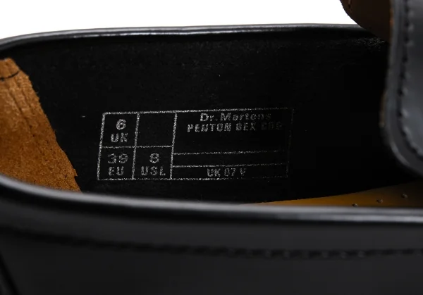 コムコム コムデギャルソンコムデギャルソン×ドクターマーチンCOMME des GARCONS × Dr.Martens ローファーシューズ 黒UK6(24.5位） K-128553_011