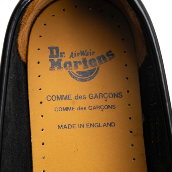 コムコム コムデギャルソンコムデギャルソン×ドクターマーチンCOMME des GARCONS × Dr.Martens ローファーシューズ 黒UK6(24.5位） K-128553_012