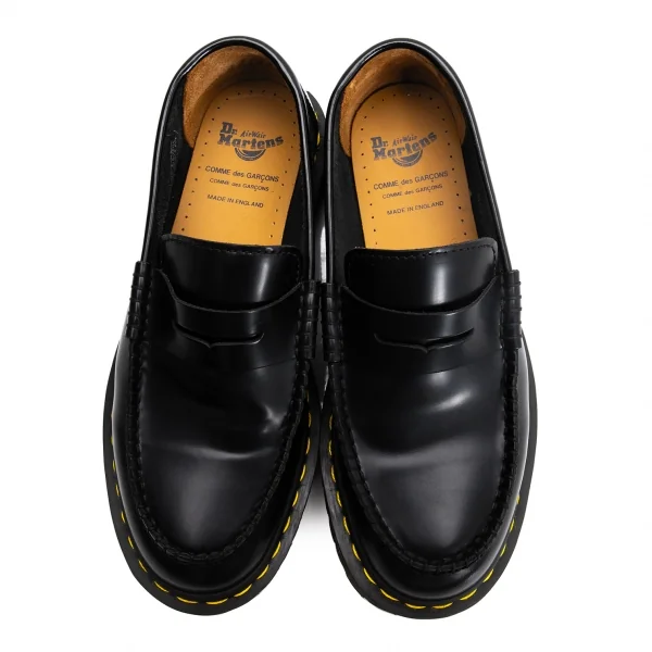 コムコム コムデギャルソンコムデギャルソン×ドクターマーチンCOMME des GARCONS × Dr.Martens ローファーシューズ 黒UK6(24.5位） K-128553_002