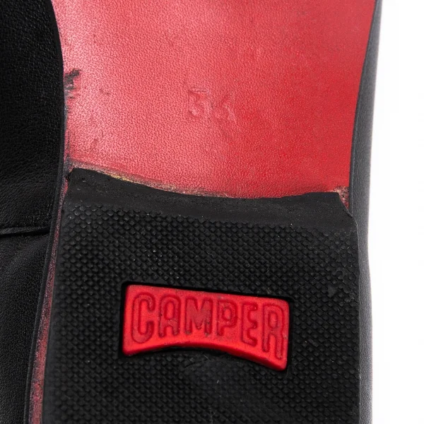 カンペールCAMPER レザーストラップメリージェーンシューズ 黒36(23位) K-128582_013