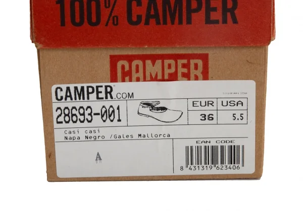 カンペールCAMPER レザーストラップメリージェーンシューズ 黒36(23位) K-128582_014
