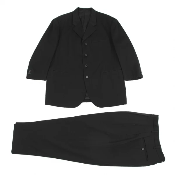 ワイズフォーメンY's for men ウールギャバセットアップスーツ 黒S・M K-128605_001