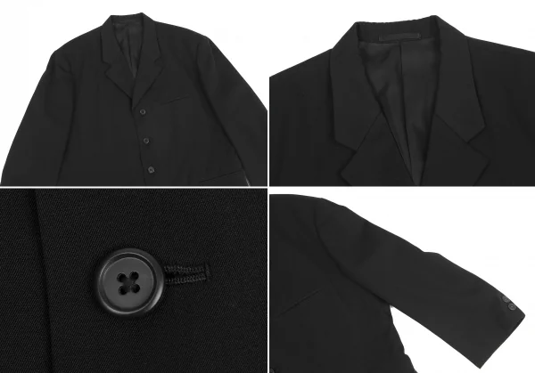 ワイズフォーメンY's for men ウールギャバセットアップスーツ 黒S・M K-128605_003