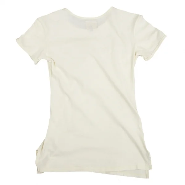 ヴィヴィアンウエストウッド アングロマニアVivienne Westwood ANGLOMANIA ロゴエンブロイダリーTシャツ クリームXS K-128614_009