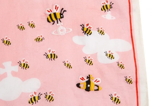 ヴィヴィアンウエストウッドVivienne Westwood オーブ蜂プリントハンカチ ピンク K-128620_003