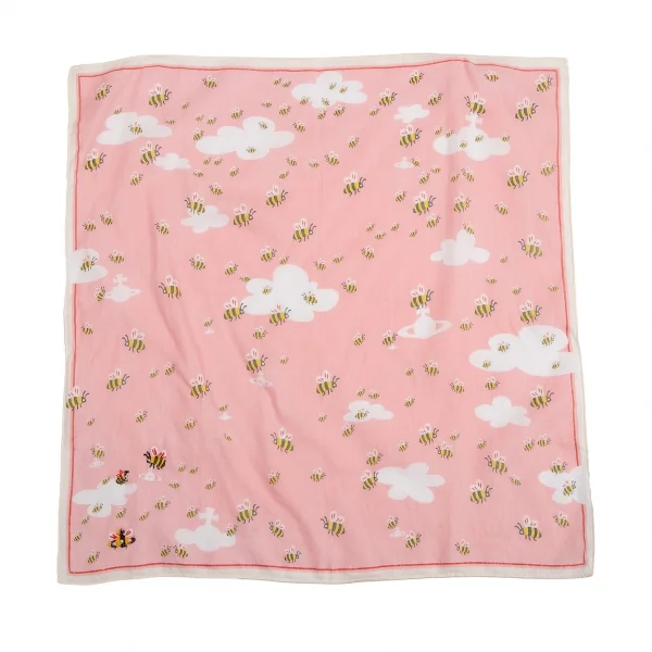 ヴィヴィアンウエストウッドVivienne Westwood オーブ蜂プリントハンカチ ピンク K-128620_004