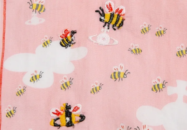 ヴィヴィアンウエストウッドVivienne Westwood オーブ蜂プリントハンカチ ピンク K-128620_005