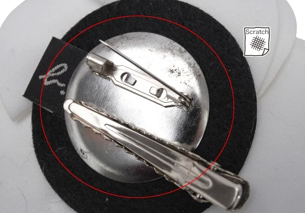 アニエスベーagnes b. フラワーブローチ 白 K-128630_004