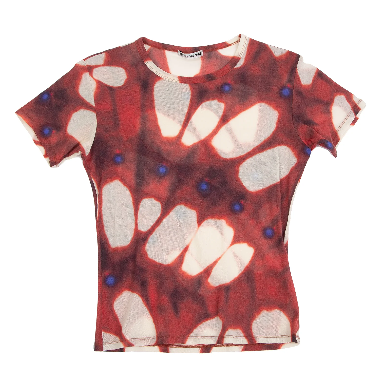 イッセイミヤケ⭐︎トップス ISSEY MIYAKE Printed Mesh T Shirt (K-128648)