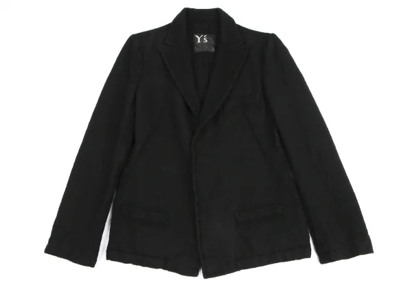 Y's Wool Fulling Herringbone Jacket K-128658_002