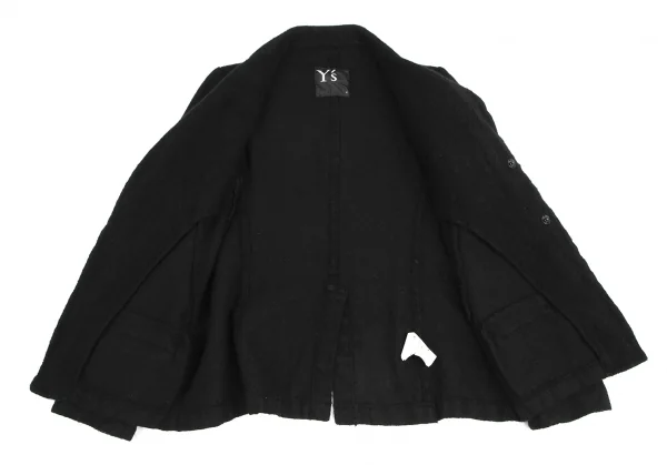 Y's Wool Fulling Herringbone Jacket K-128658_014