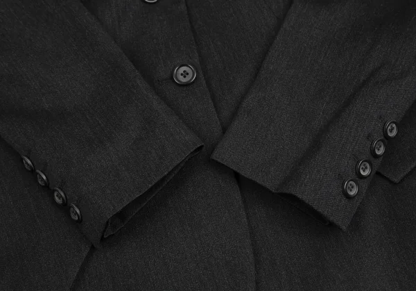 アレキサンダーマックイーンAlexander McQUEEN ウール裏ロゴデザインピークドラペルジャケット チャコール38 K-128670_005