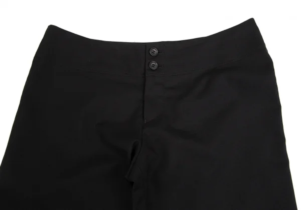 イッセイミヤケISSEY MIYAKE ウールノータックローライズパンツ 黒2 K-128703_002