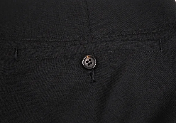 イッセイミヤケISSEY MIYAKE ウールノータックローライズパンツ 黒2 K-128703_008