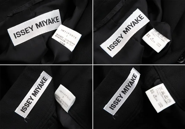 ISSEY MIYAKE Belt Layered Wool Jacket & Pants K-128704_020