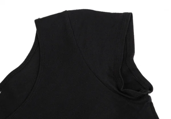 イッセイミヤケISSEY MIYAKE テーピングフレンチスリーブTシャツ 黒2 K-128709_006
