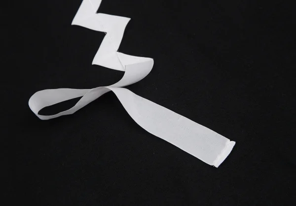 イッセイミヤケISSEY MIYAKE テーピングフレンチスリーブTシャツ 黒2 K-128709_008