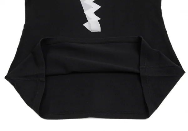 イッセイミヤケISSEY MIYAKE テーピングフレンチスリーブTシャツ 黒2 K-128709_009