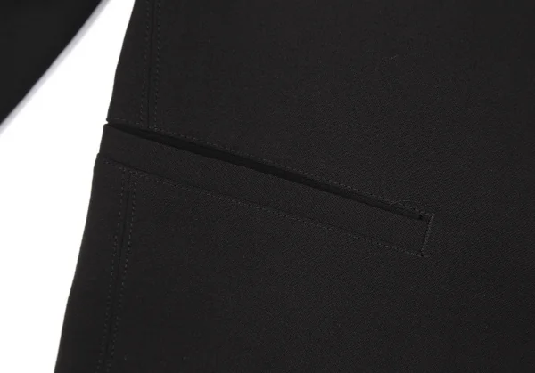 イッセイミヤケ フェットISSEY MIYAKE FETE ウールカッタウェイジャケット 黒1 K-128718_011