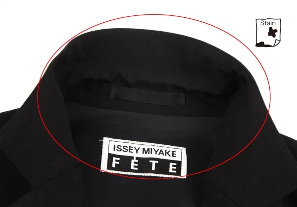 イッセイミヤケ フェットISSEY MIYAKE FETE ウールセットアップスーツ 黒1 K-128720_005