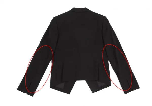 イッセイミヤケ フェットISSEY MIYAKE FETE ウールセットアップスーツ 黒1 K-128720_012