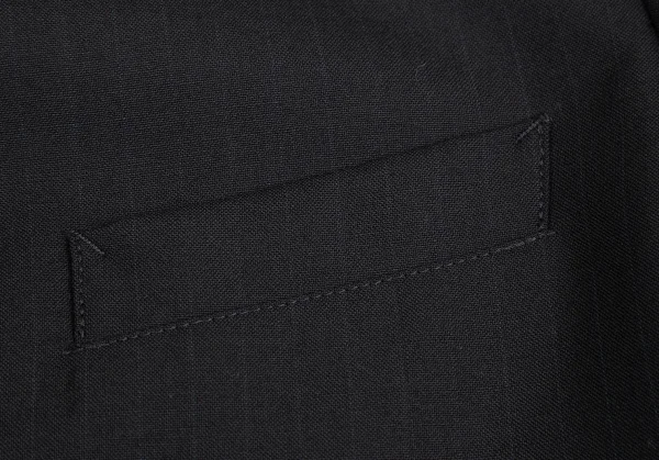 イッセイミヤケ フェットISSEY MIYAKE FETE シャドーストライプウールジャケット 紺1 K-128721_006