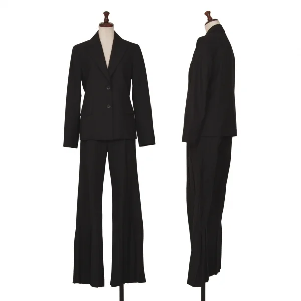 ISSEY MIYAKE FETE Shadow Stripe Pleated Wide Pants K-128722_014