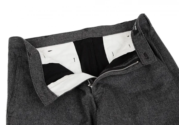 コムデギャルソンオムドゥCOMME des GARCONS HOMME DEUX ウールストレートパンツ グレーM K-128735_004