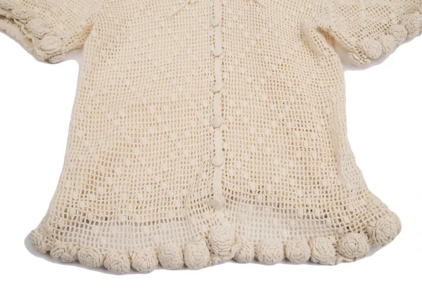 ワンダフルワールド カネコイサオWONDERFUL WORLD KANEKO ISAO コットンフーディーニットトップス アイボリーM位 K-128755_010