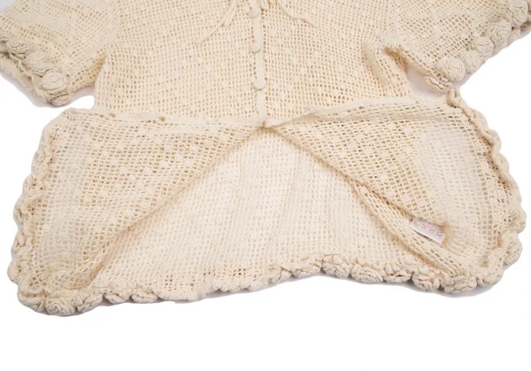 ワンダフルワールド カネコイサオWONDERFUL WORLD KANEKO ISAO コットンフーディーニットトップス アイボリーM位 K-128755_011