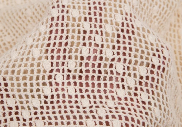 ワンダフルワールド カネコイサオWONDERFUL WORLD KANEKO ISAO コットンフーディーニットトップス アイボリーM位 K-128755_013